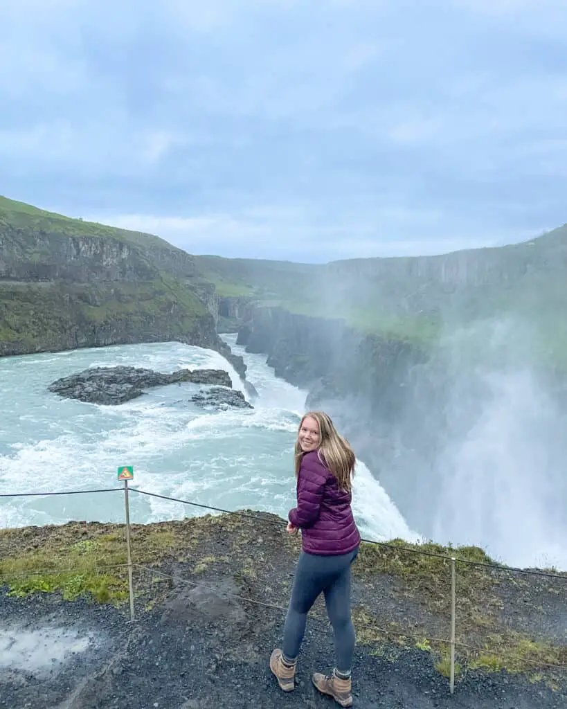 one week in Iceland - gullfoss waterfall